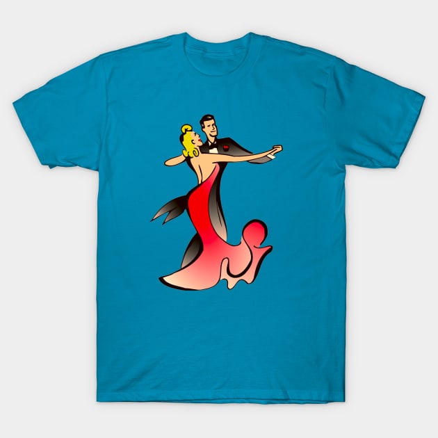 Elegant Dancers T-Shirt by doniainart